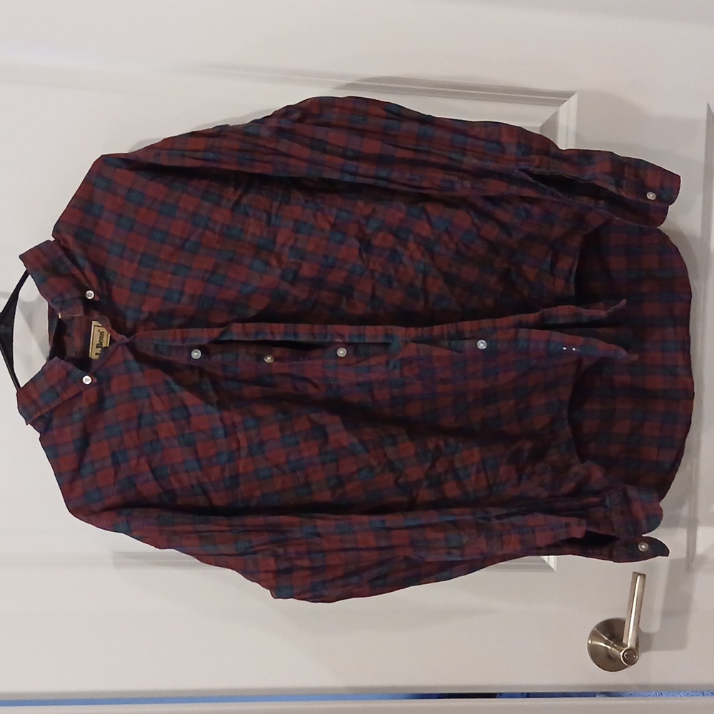 Mens vintage 90s L.LBean lumberjack flannel button up long sleeve size L